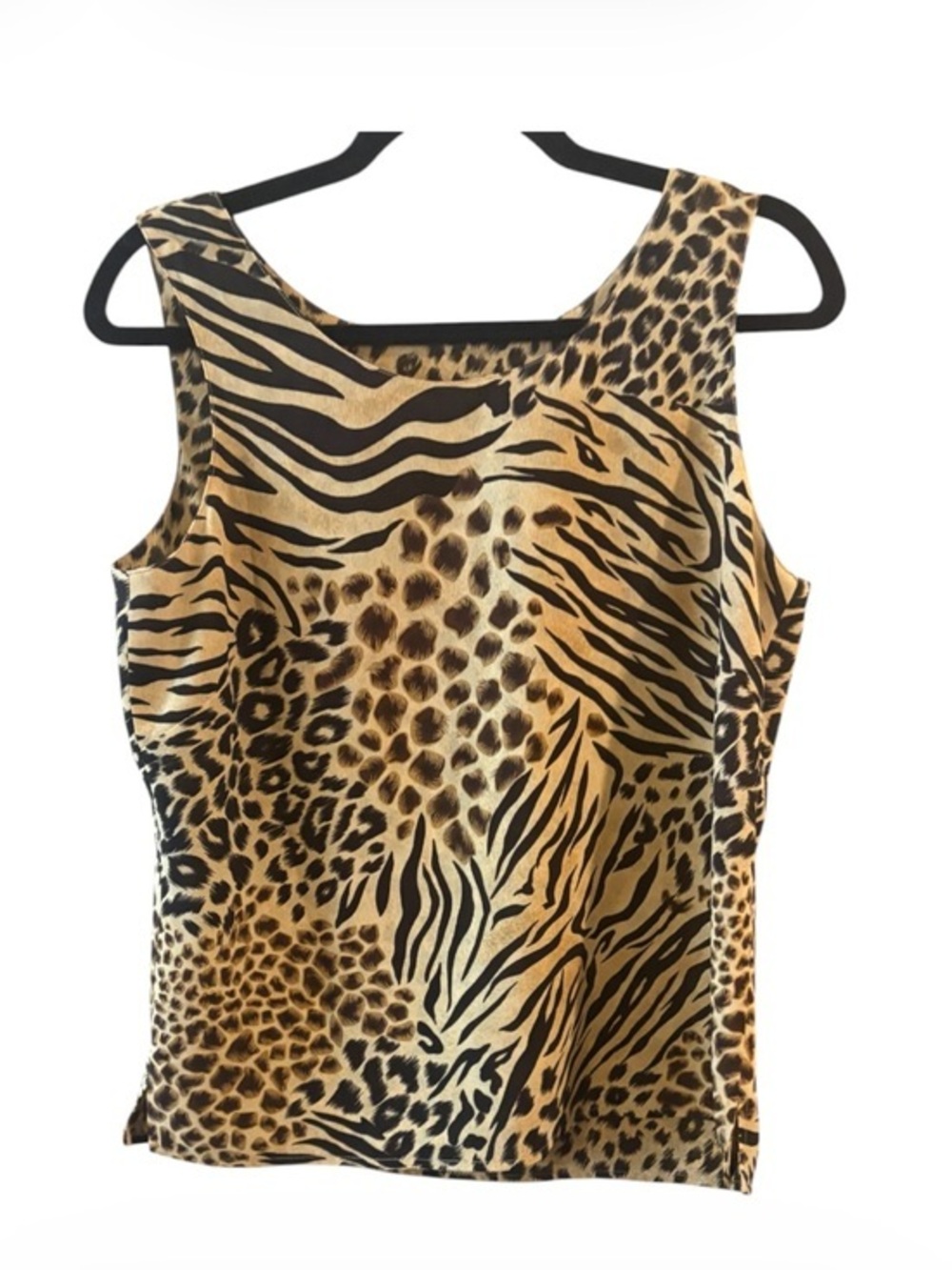 Reversible Animal Print Tank Leopard Tiger Print Sleeveless Y2K Vintage Style